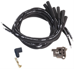 Zündkabel Satz - Ignition Wire Set  Universal  0° Schwarz 8mm